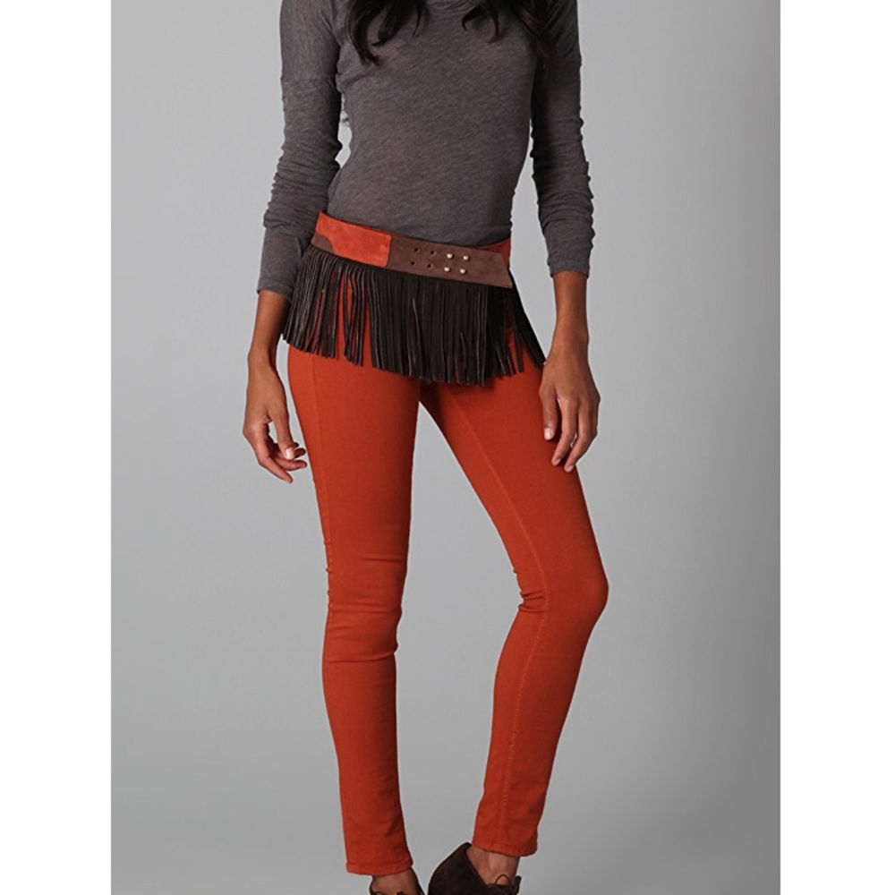 Rag & Bone suede “Sami” fringe belt